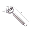 Descascador INOX Legumes Frutas Dupla Lâmina Móvel 2 Em 1/Descascador De Legumes Verduras Frutas promoção