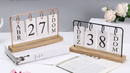 Calendário de Mesa Permanete Decorativo com Plaquinhas Casa Escritório