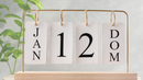 Calendário de Mesa Permanete Decorativo com Plaquinhas Casa Escritório