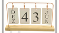Calendário de Mesa Permanete Decorativo com Plaquinhas Casa Escritório