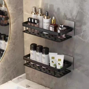 Kit 2 SUPORTE PARA SHAMPOO PARA USO NO BANHEIRO NA PAREDE de alumínio suporte organizador
