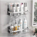 Kit 2 SUPORTE PARA SHAMPOO PARA USO NO BANHEIRO NA PAREDE
