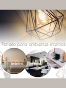 Kit 2 Pendente Lustre Luminária Aramado Diamante Preto