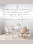 Kit 2 Pendente Lustre Luminária Aramado Diamante Preto