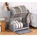 Escorredor de pratos de cozinha removível para pratos e talheres de plástico Top Home