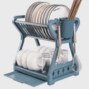 Escorredor de pratos de cozinha removível para pratos e talheres de plástico Top Home