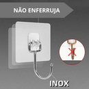 Gancho Adesivo Metálico Autocolante Multifuncional Parede Cozinha Banheiro Casa