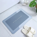 Tapete de Banheiro Super Absorvente Antiderrapante Secagem Rápida Cozinha Varanda 38x58cm