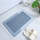 Tapete de Banheiro Super Absorvente Antiderrapante Secagem Rápida Cozinha Varanda 38x58cm