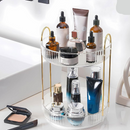 Organizador de Maquiagem Giratório – Suporte Multiuso 2/3 Andares p/ Cosméticos e Perfumes