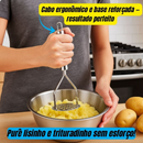 Kit Utensílios de Cozinha Inox – Amassador Batata e Espremedor Alho | Acessórios de Cozinha