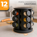 Porta Temperos Giratório 16 Potes Organizador 360° Cozinha Moderno Completo