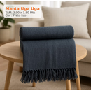 Manta para Sofá Luxo King Gigante 3x1,8mts Decorativa Premium Algodão
