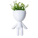 Kit 3 Mini Vasinhos com Planta FLOR artificial Enfeite Bob Robert para Decoração Casa vaso de plástico tamanho mini 6 cm