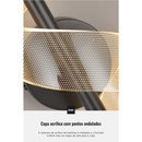 Arandela de Parede Led Espiral Acrilica Nórdica Bilho Ondas Decorativa 2w 110v/220v