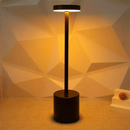 Luminária de Mesa LED 3 em 1 Recarregável USB Tipo C Abajur Cabeceira Escrivaninha Touch Moderna Decorativa