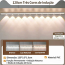 Luminária LED Armário Sensor de Movimento Recarregável USB Sem Fio Luz Ultrafina Closet Cozinha Gaveta