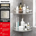 Kit 2 SUPORTE PARA SHAMPOO PARA USO NO BANHEIRO NA PAREDE