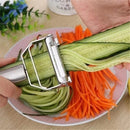 Descascador INOX Legumes Frutas Dupla Lâmina Móvel 2 Em 1/Descascador De Legumes Verduras Frutas promoção