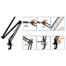 Luminária De Mesa Articulado C/base Garra 110/220v Para Quarto/leitura/escritorio
