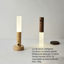 Luz branca quente com sensor de movimento magnético removível